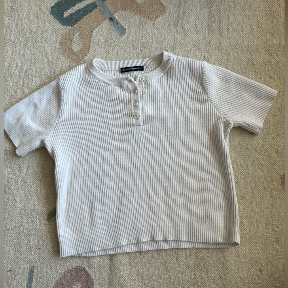 Brandy Melville White Button Down Shirt